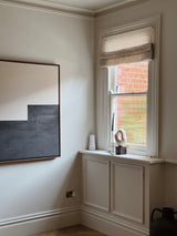 Sheer linen roman blind - sand