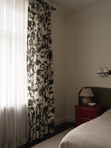 Gotnoir curtain fabric sample – Off-white/Khaki