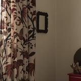 Gotnoir linen curtain - Sand/Terracotta