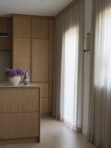 Voile sheer curtain -sand