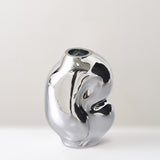 HKLiving Gleam chrome Glass vase, pre-order