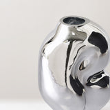 HKLiving Gleam chrome Glass vase, pre-order