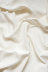 Linen café curtain, double pole - off-white