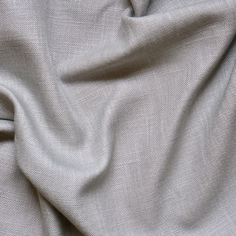 Linen café curtain, double pole - Grey