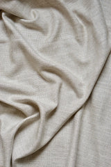 Linen café curtain, double pole - Sand