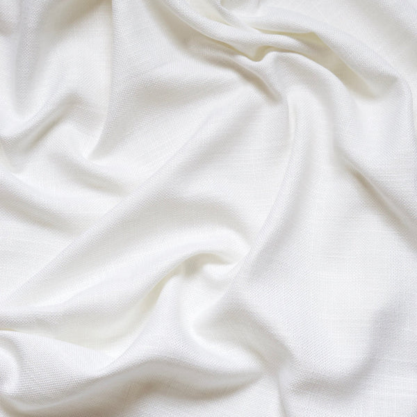Linen café curtain - Pure white