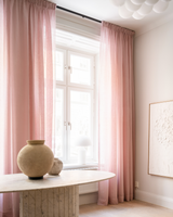 Sheer linen fabric - Pink