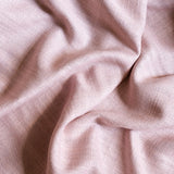 Linen café curtain, double pole - Pink
