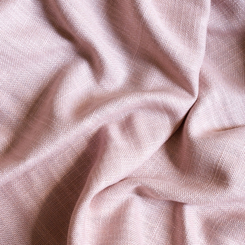 Linen café curtain - Pink