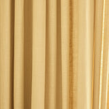 Linen Wave Ruffle Café Curtain in Oat Yellow