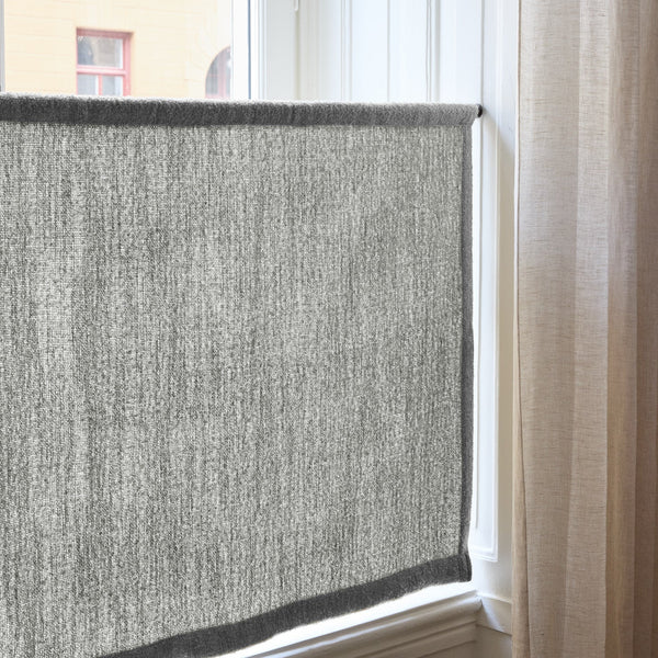 Bouclé Café Curtain - Grey
