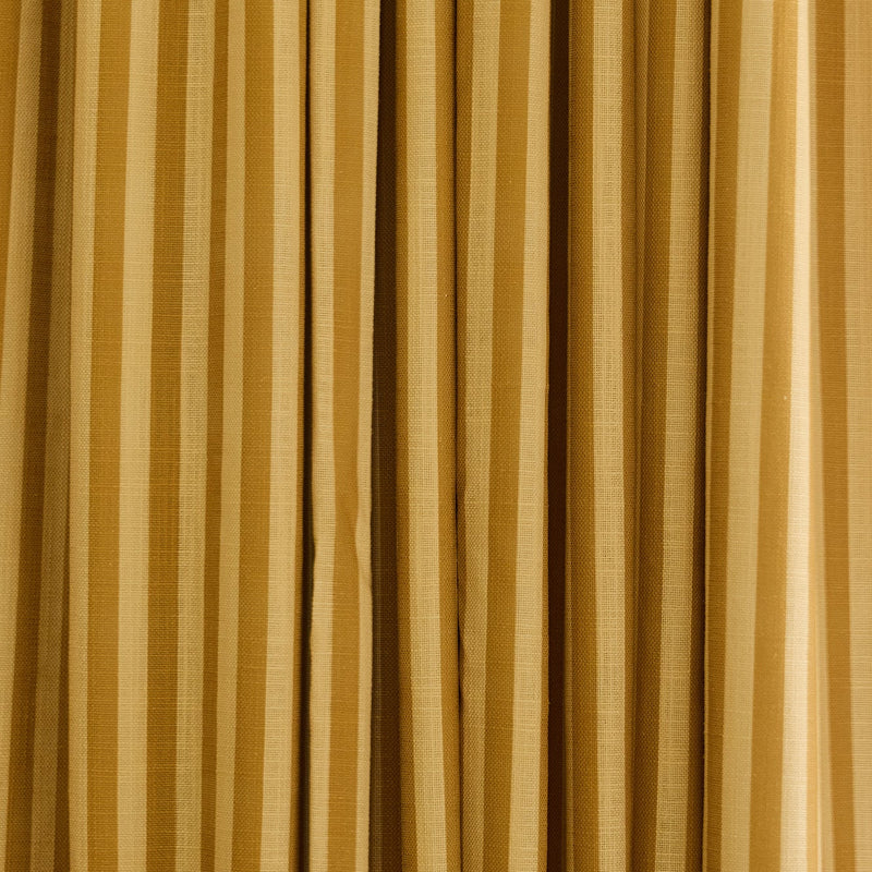 Stripe Linen Wave Ruffle Café Curtain - Mustard
