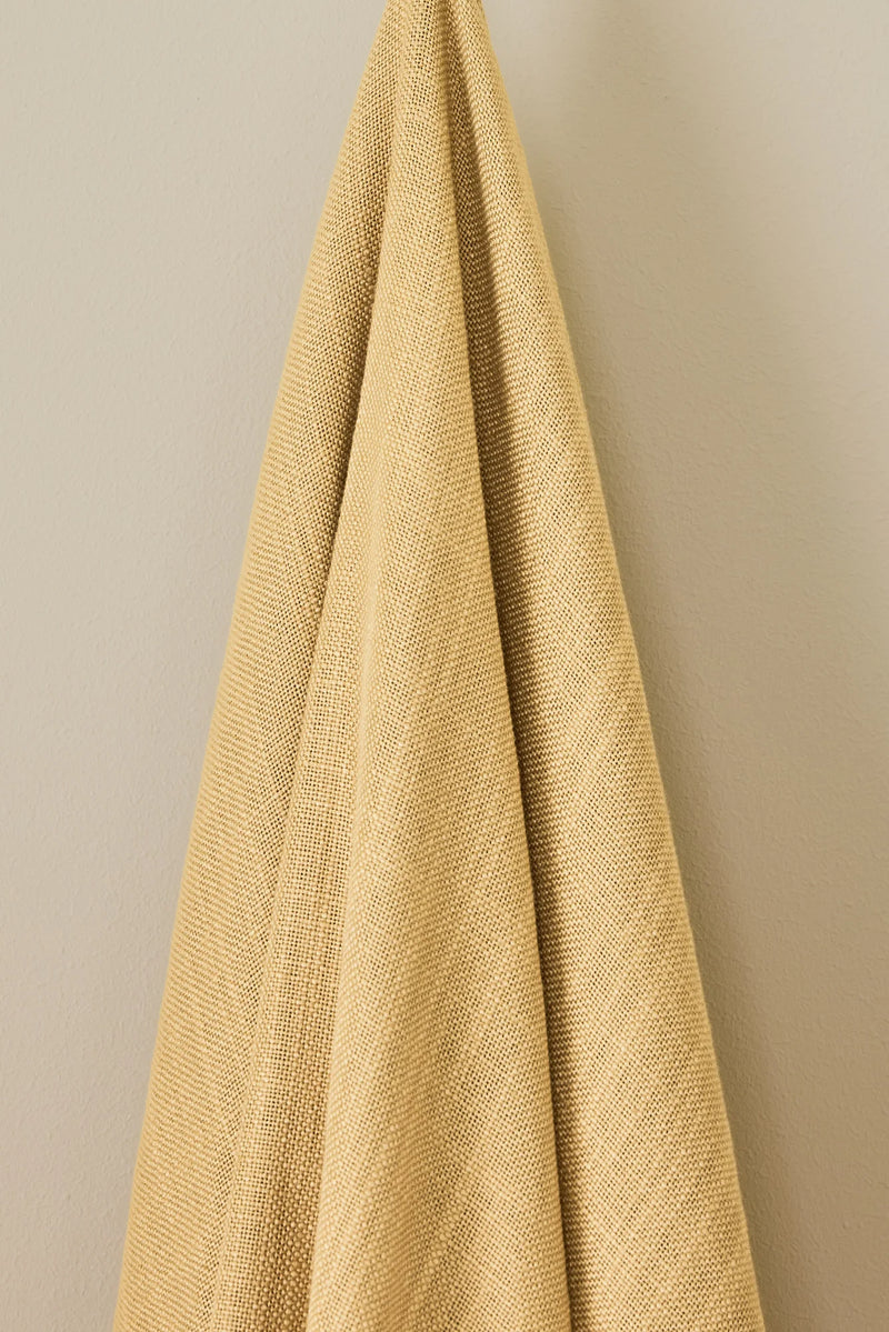 Linen curtain - Oat yellow
