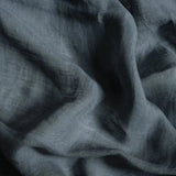 Sheer linen fabric - Petrol