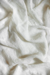 Sheer Linen café curtain - off-white