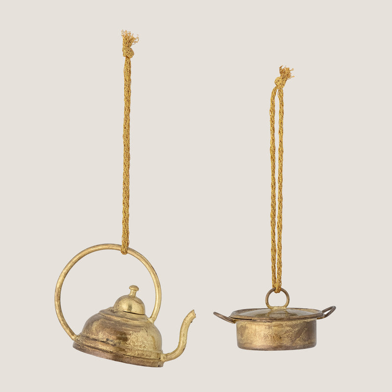 Garcia brass Ornaments, set of 2