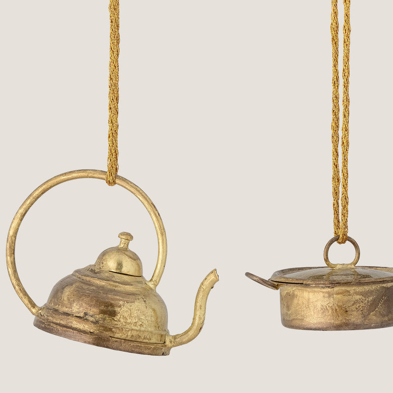 Garcia brass Ornaments, set of 2
