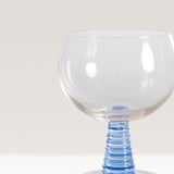 HKLiving swirl wine glass, Blue