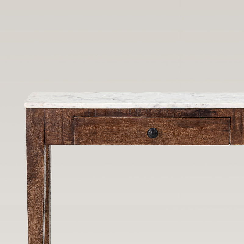 Hauge side table with marble top