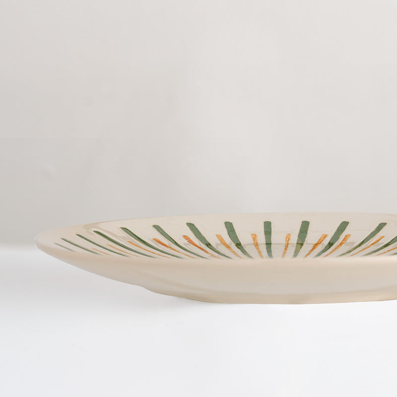 Heikki hand painted glazed Stoneware Serving Plate
