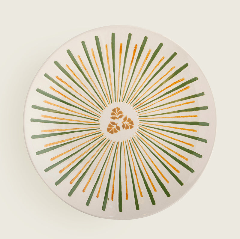 Heikki hand painted glazed Stoneware Serving Plate