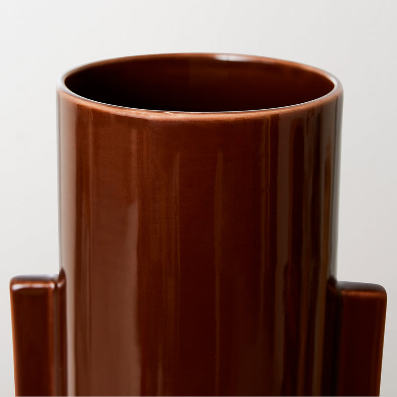 HKLiving Large Ceramic vase, Espresso