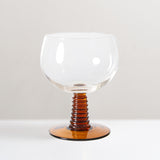 HKLiving swirl wine glass, Ochre