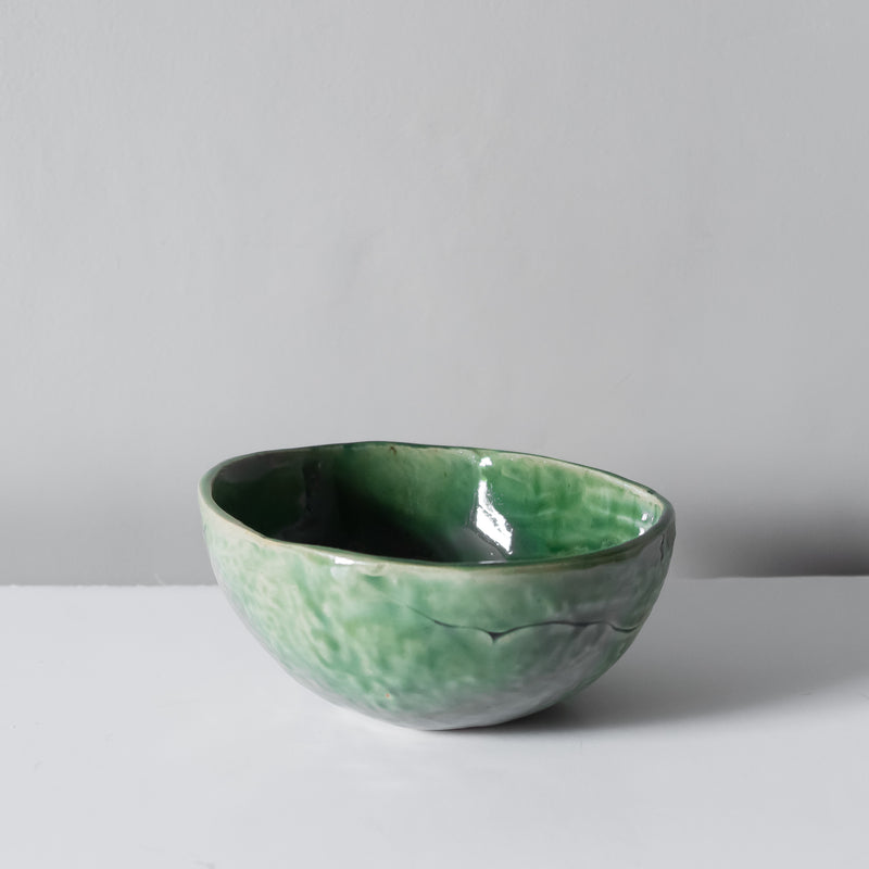 Skog Handmade Forest green glazed bowl