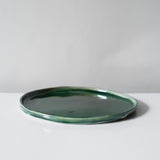 Skog Handmade Forest green glazed side plate