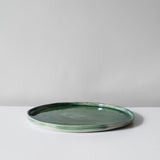 Skog Handmade Forest green glazed dinner plate