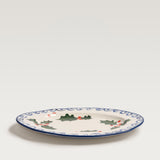 Holly platter, blue, large