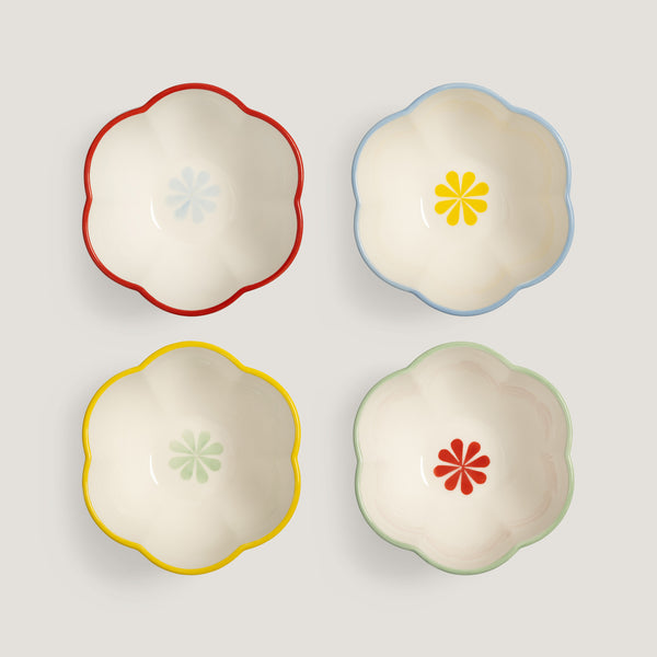 Folk bowls, set of 4