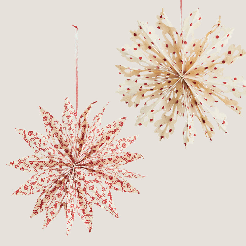 Knäck star ornament, set of 2