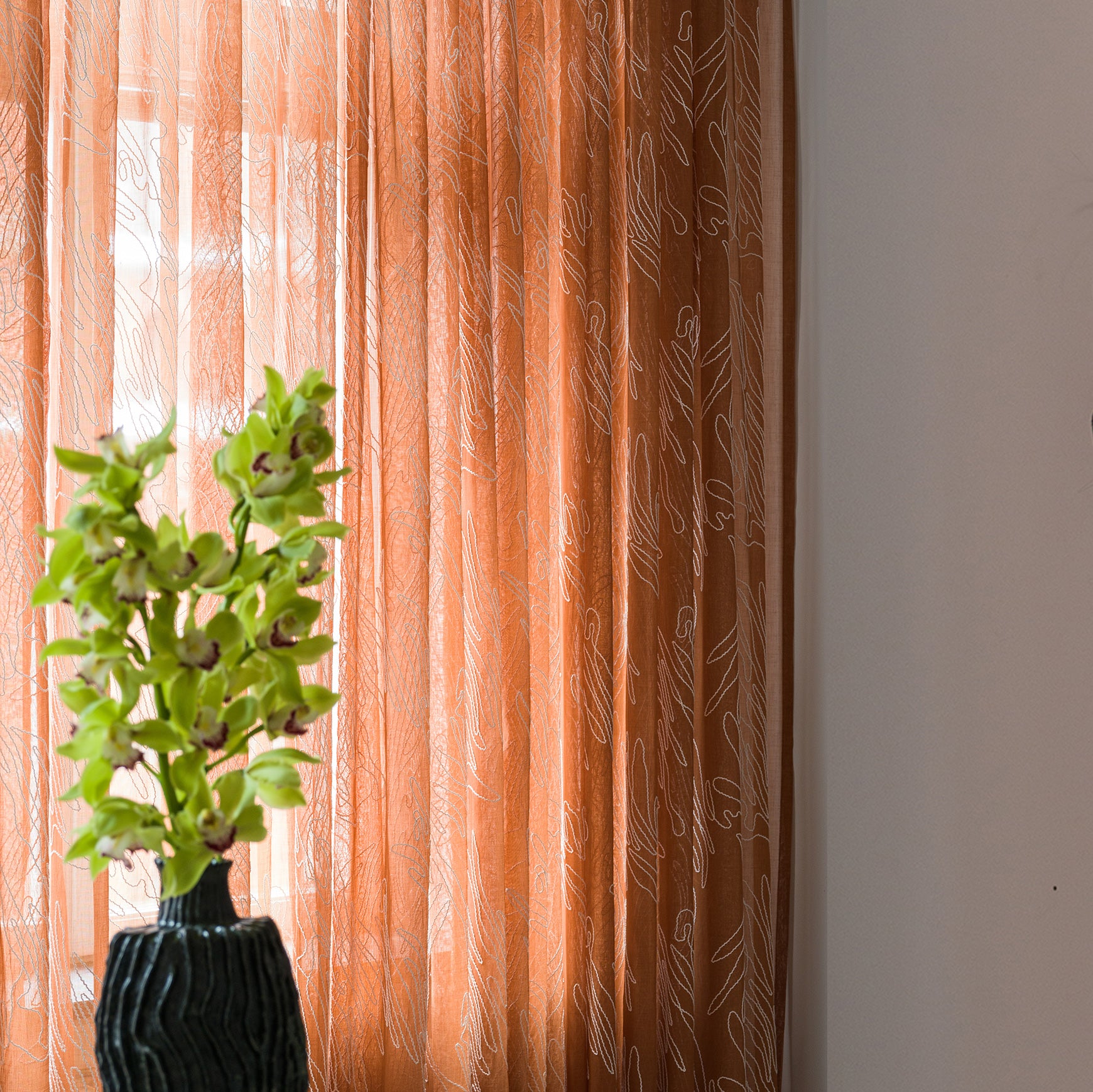 Embroidered sheer curtains – ATT PYNTA