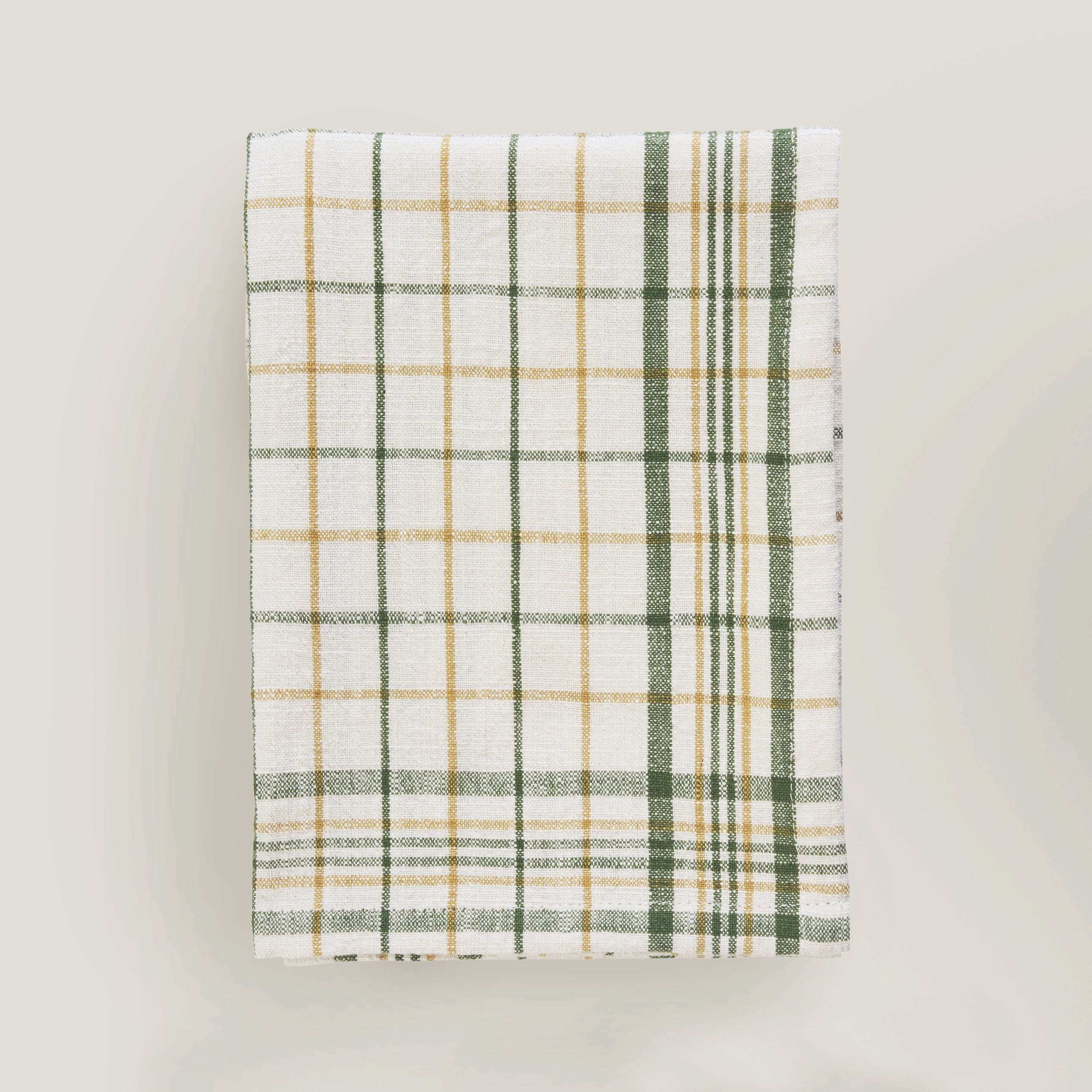Lina Stripe kitchen tea towel, green check – ATT PYNTA