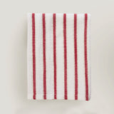 Lina Stripe kitchen tea towel, red stripe