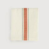 Linn Stripe kitchen towels, terracotta and taupe