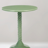 Alva metal side table, Sage