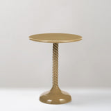 Alva metal side table, Taupe