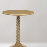 Alva metal side table, Taupe