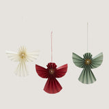 Enya Hanging paper angel ornaments, set of 3