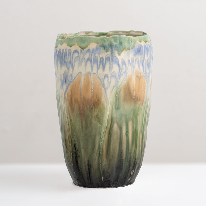 Mahasti large glazed stoneware vase