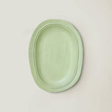 HKLiving New classic XL ceramic serving tray, mint, pre-order