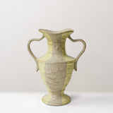 HKLiving New classic stoneware vase, Cream and yellow stripe, pre-order