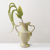 HKLiving New classic stoneware vase, Cream and yellow stripe, pre-order