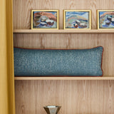 Bouclé cushion - Petrol/Terracotta