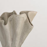 Plier natural glaze stoneware vase