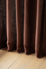 Sakura Raw cotton curtain - Plum