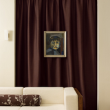 Sakura Raw cotton curtain - Plum - Blackout lined