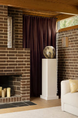 Sakura Raw cotton curtain - Plum